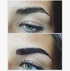 3d Hairstroke en schaduw techniek gebruikt